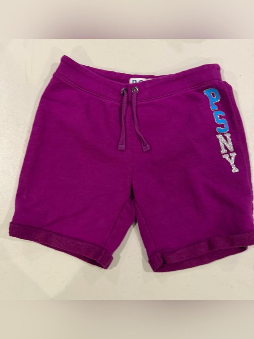 Aeropostale Magenta Knit Drawstring Athletic Shorts